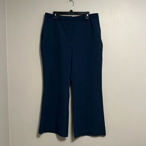 Worthington petite stretch flat front blue trousers dress pants‎ size 16P